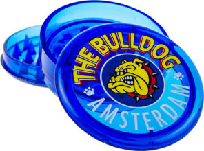 The Bulldog Original Blue Plastic Grinder 3 Parts – 60mm
