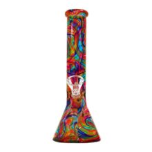 Abstract Colors Glass Bong