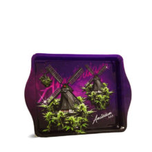 Violet Weed Mills Small Metal Rolling Tray