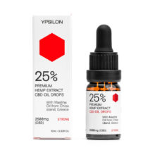 Ypsilon 25% (2500mg) “STRONG” CBD Oil With Chios Mastic Oil – 10ml
