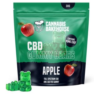 Cannabis Bakehouse CBD Gummi Bears - Apple, 22 τμχ x 4 mg CBD, 30 γρ.